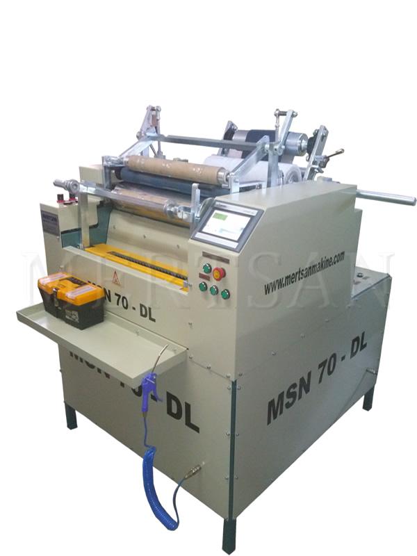 MSN 70 DL Sliced Stretch and Aluminum Foil Rewinding Machine - General View