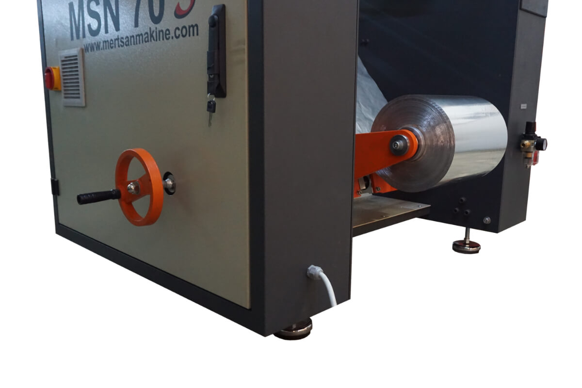 MSN 70 PF Perforated Aluminum Foil and Stretch Rewinding Machine - Ground Loading View