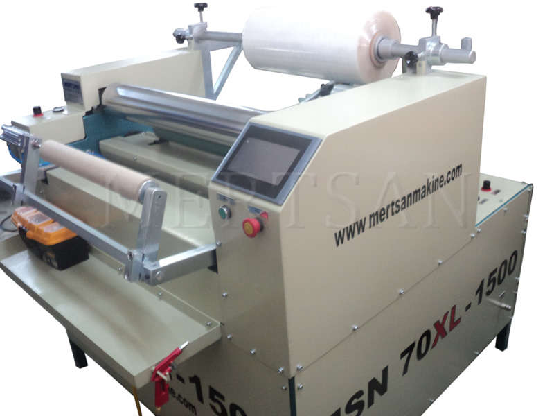 MSN 70 XL 1500 Jumbo Stretch and Aluminum Foil Rewinding Machine - Side View