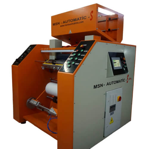 MSN Automatic XL DL Jumbo Stretch Film Rewinding Machine