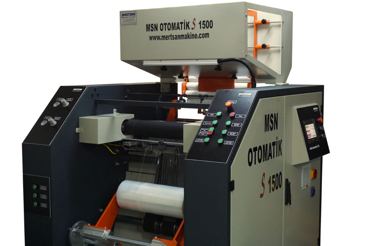 MSN Automatic S XL Jumbo Stretch Rewinding Machine - Side View